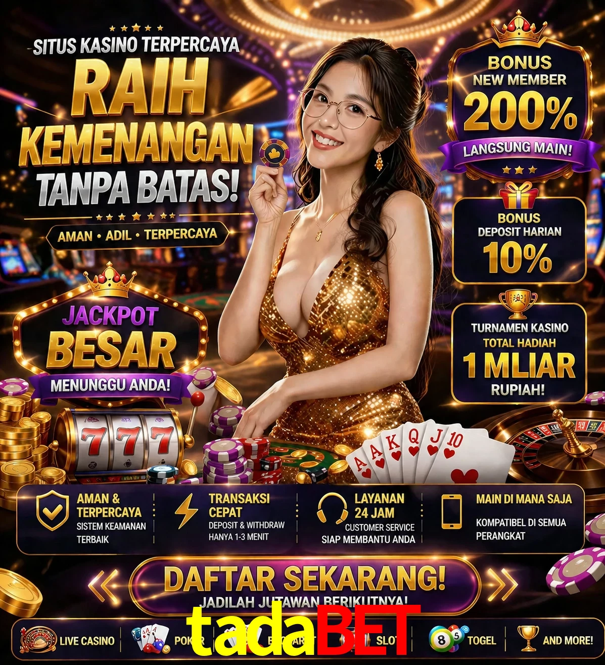 Roleta e blackjack tadabet